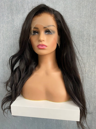 #1b Premium Full lace wig straight - pruiken