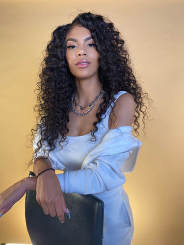 5x5 HD Lace machinal closure wig Deepwave