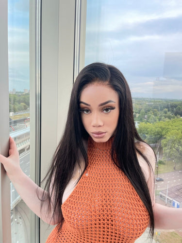 5x5 HD Lace machinal closure wig Straight